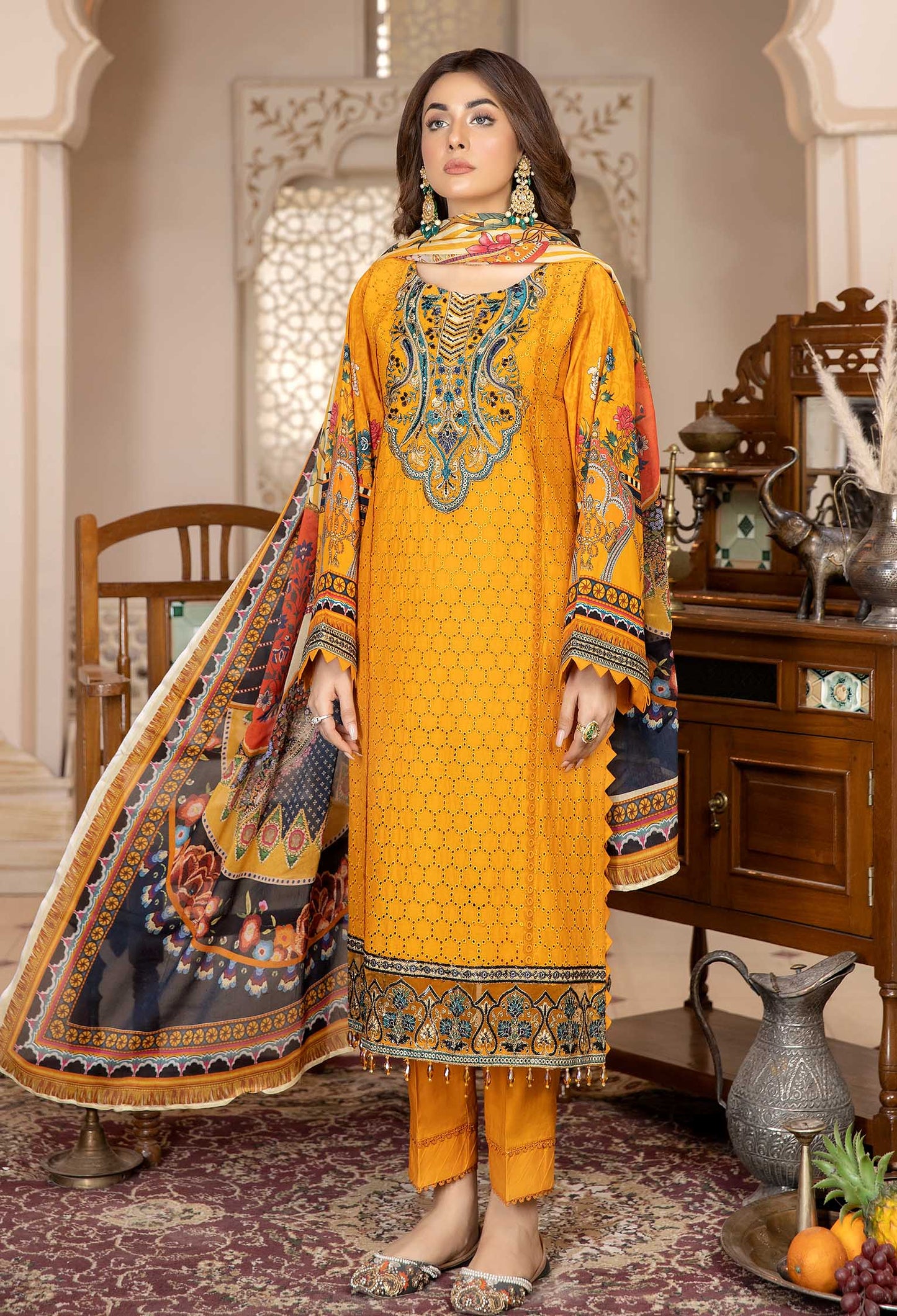 Honeycomb Heaven - Chikankari Embroidered Lawn 3PC