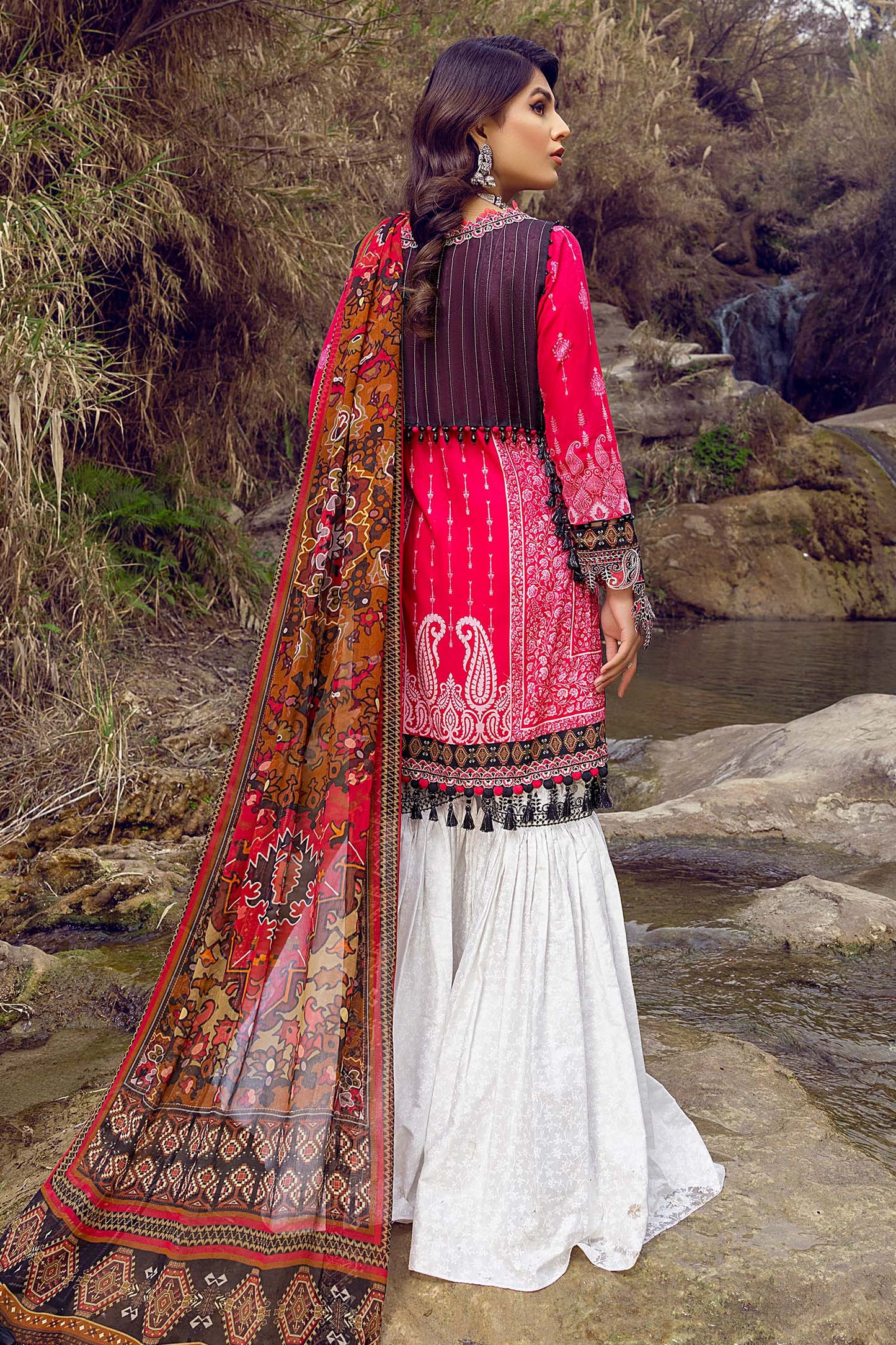 Flamingo Pink - Exclusive Unstitch Lawn