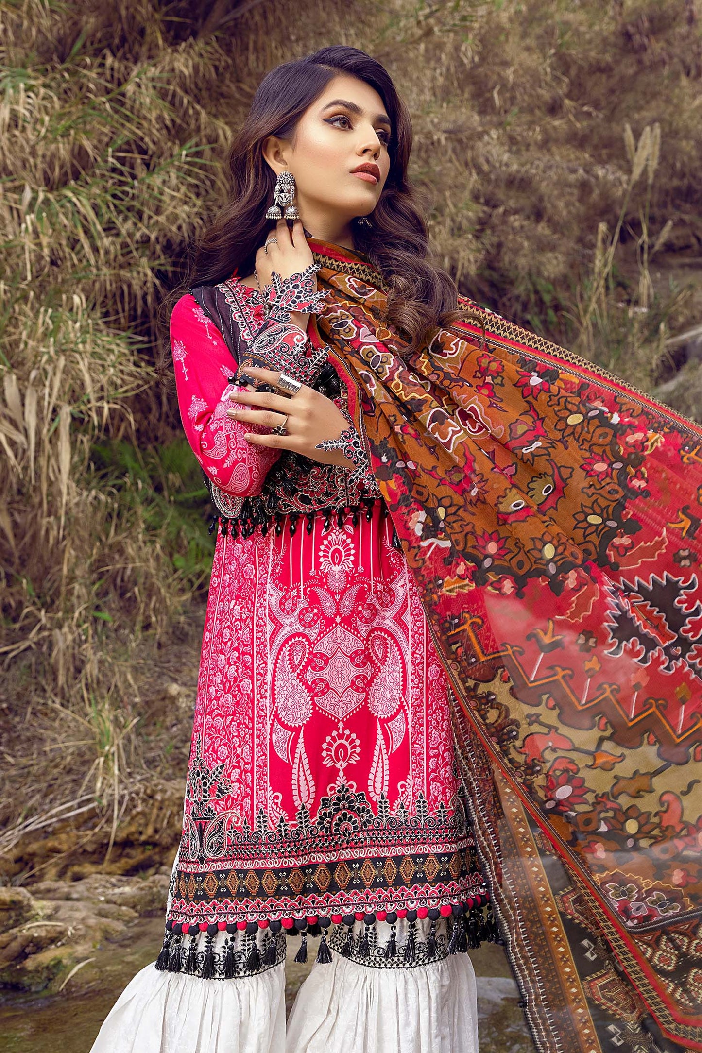 Flamingo Pink - Exclusive Unstitch Lawn