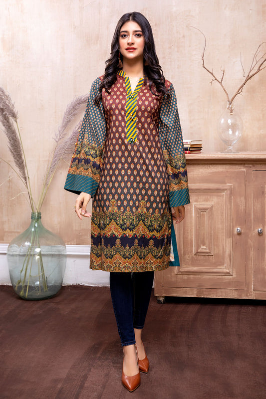 Flowering Kale - Printed Cambric Stitched Kurti