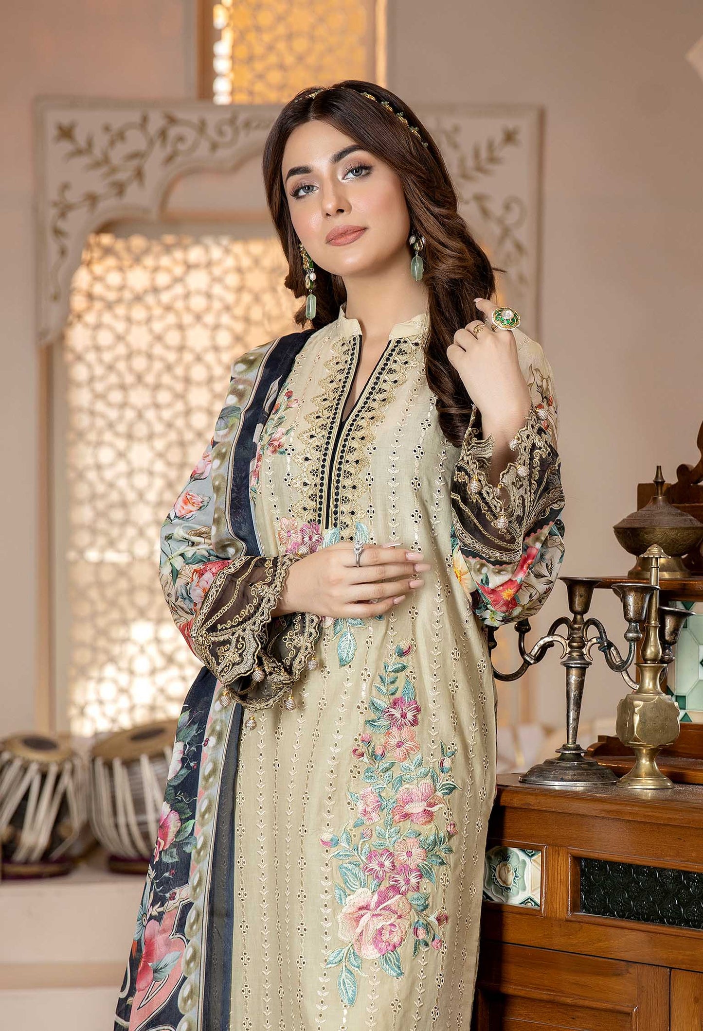 Brilliant Botanica - Chikankari Embroidered Lawn 3PC