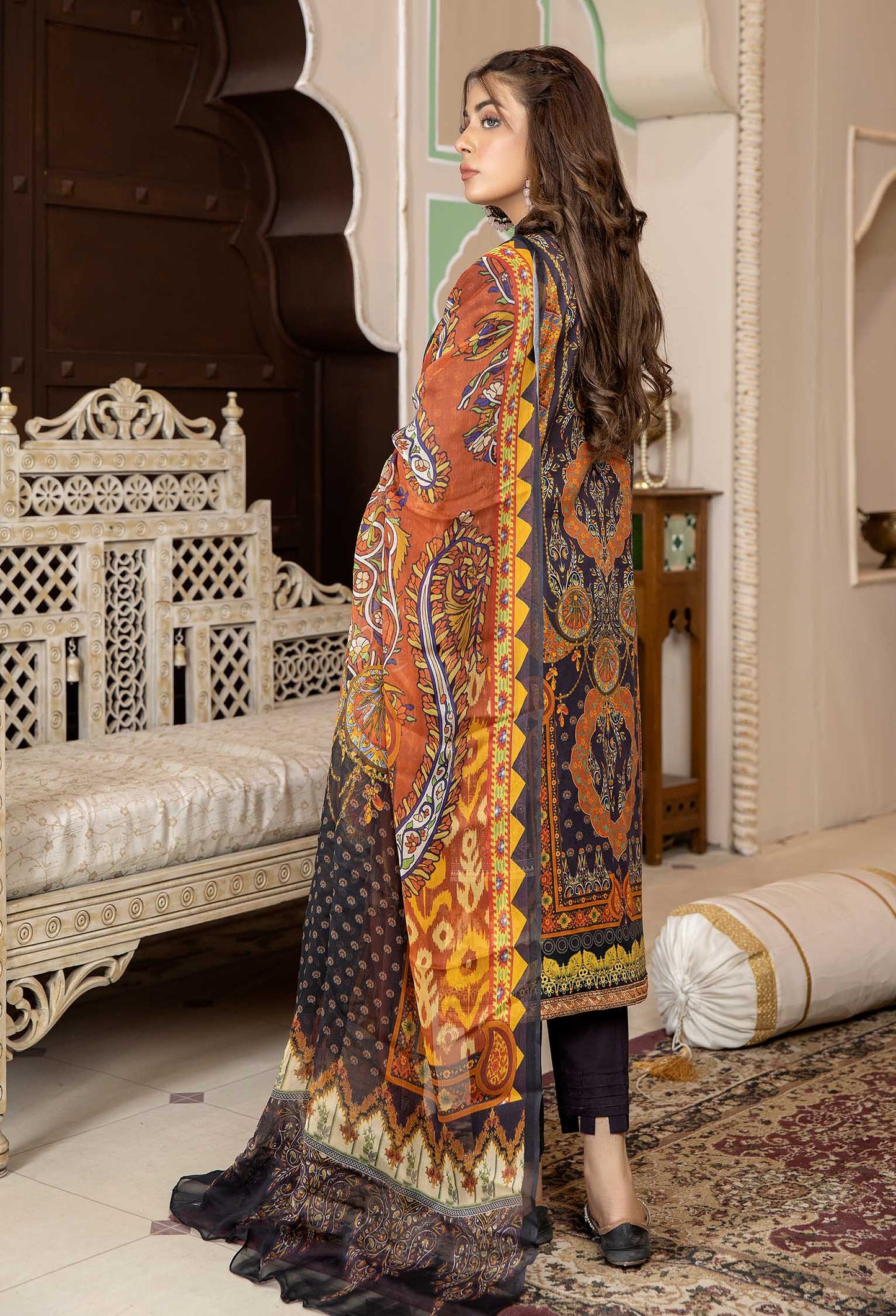 Amethyst Charm - Chikankari Embroidered Lawn 3PC
