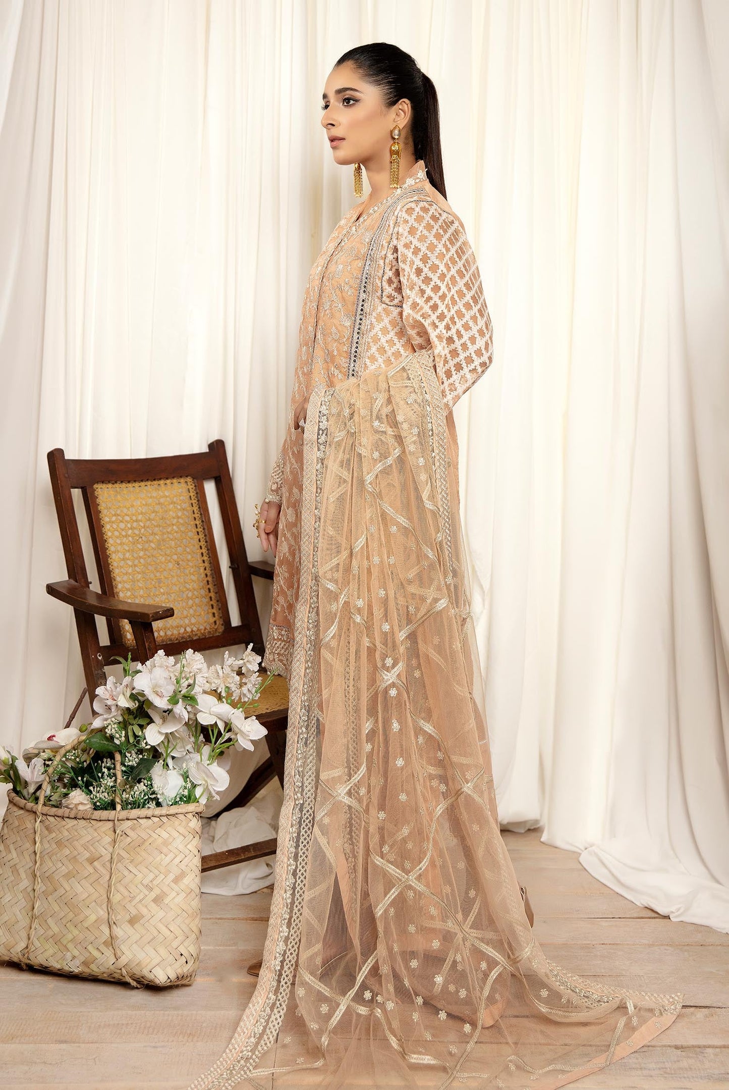 Misty Rose - Stitched Embroidered Organza 3PC