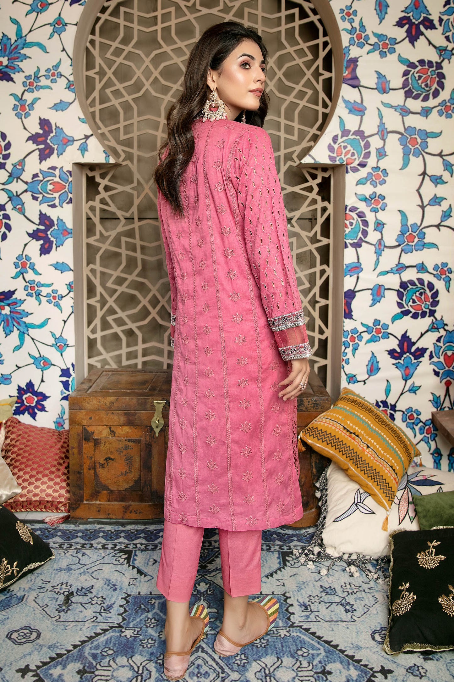Benevolence - Schiffli Embroidered Lawn Stitch Kurti