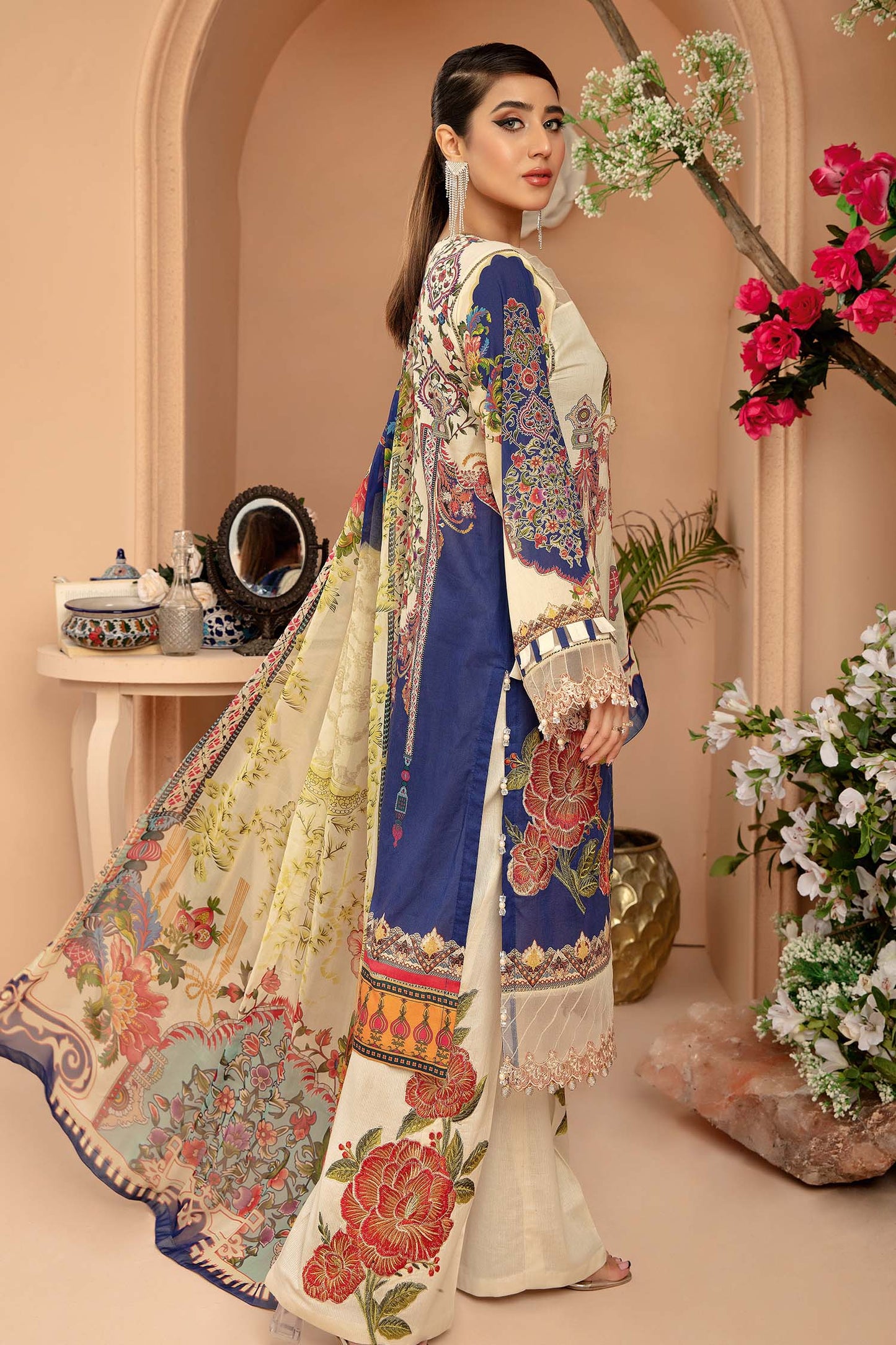 Bounty Buzz - Digital Printed & Embroidered 3PC