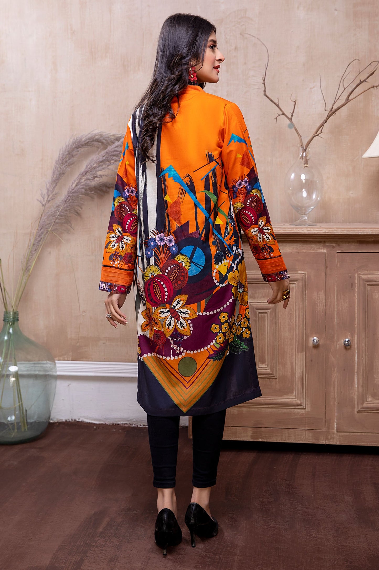 Bush Lily - Printed Cambric Stitched Kurti