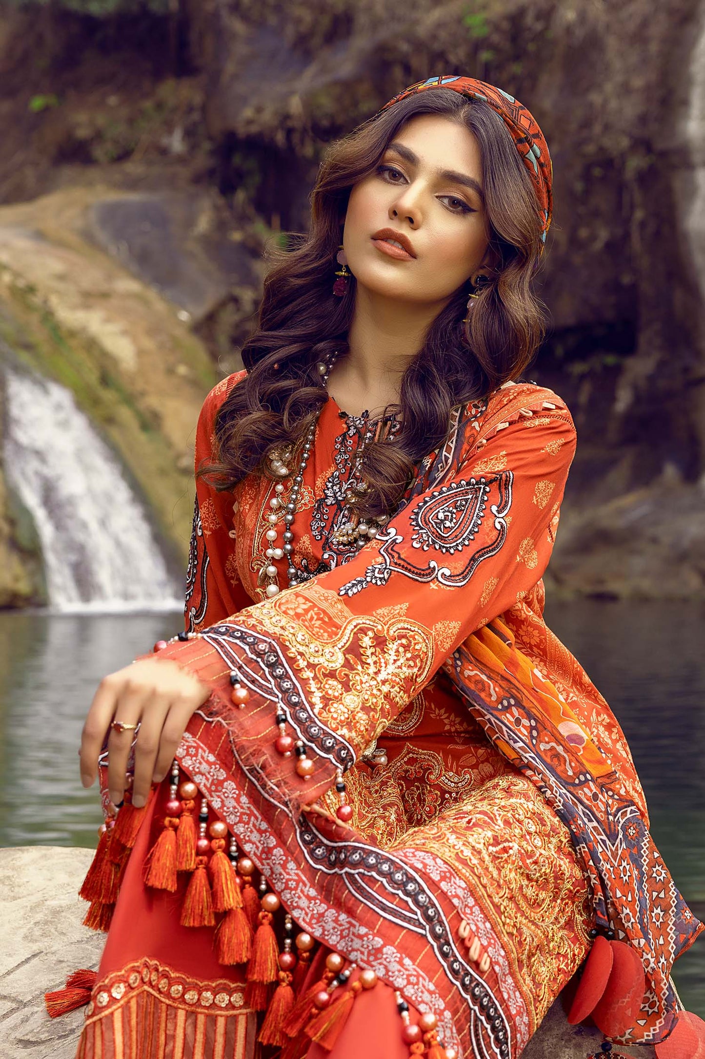 Flame - Exclusive Unstitch Lawn