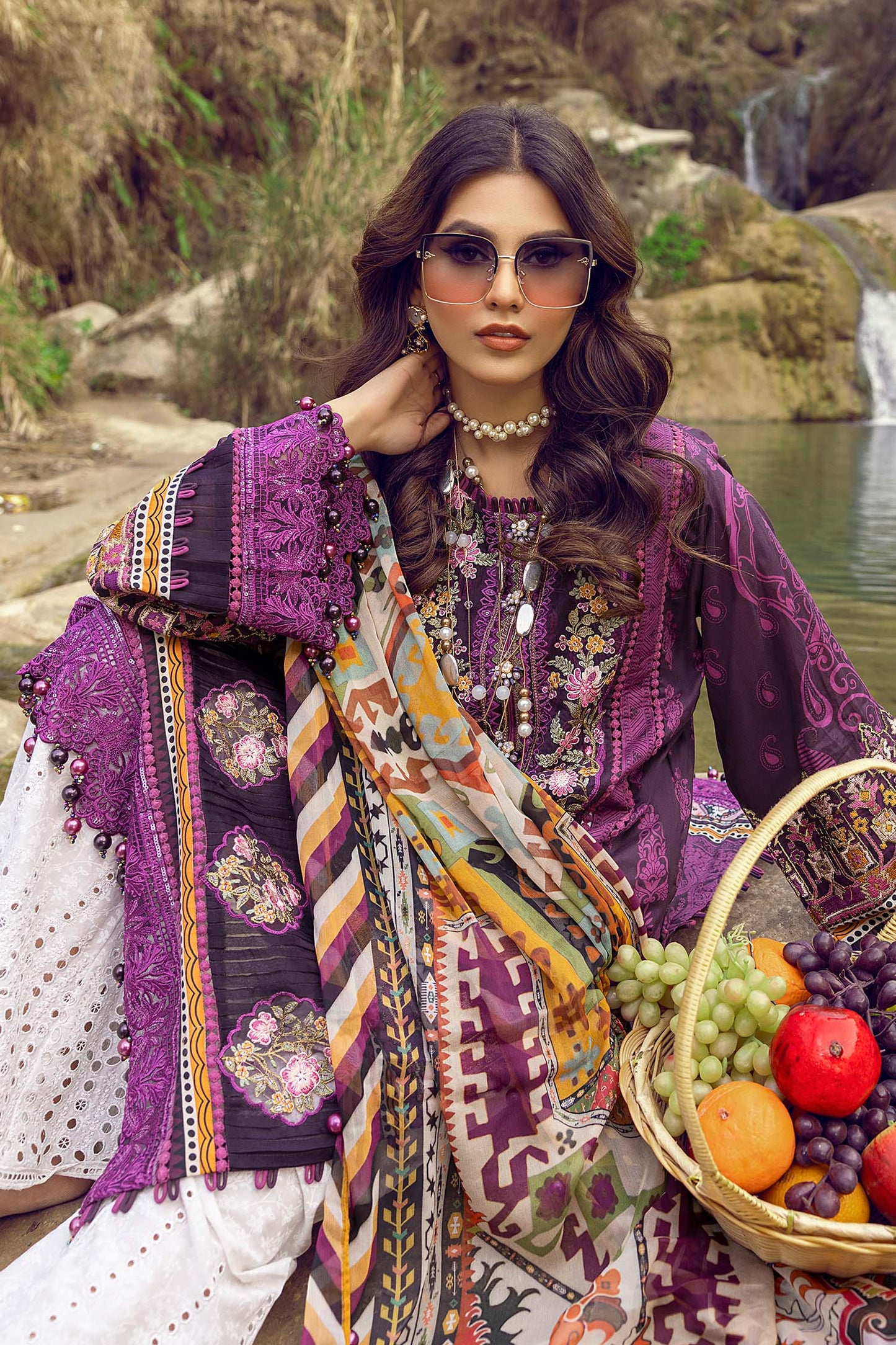 Old Mauve - Exclusive Unstitch Lawn