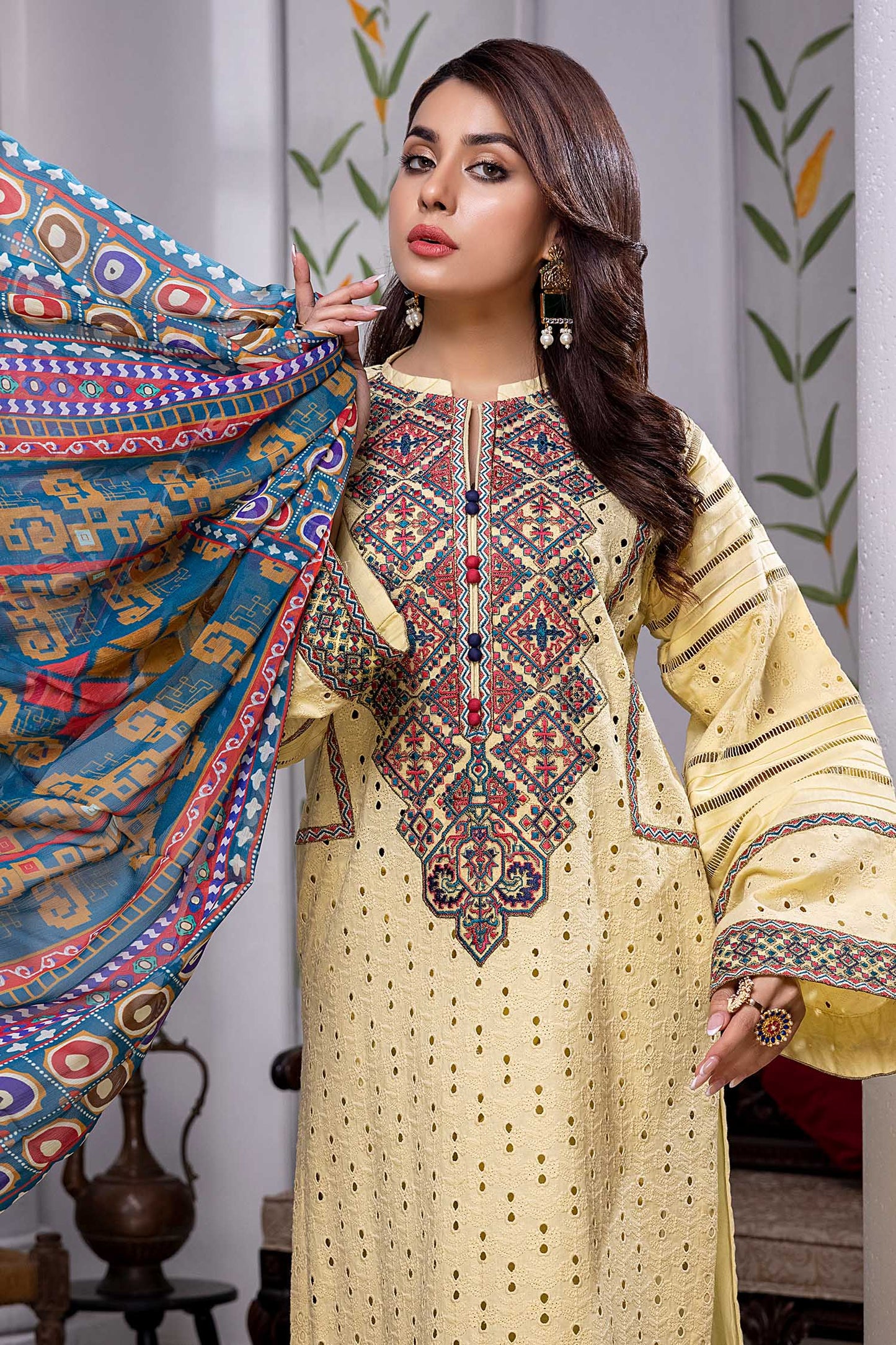 Hampton - Chikankari Embroidered Lawn Stitched 3PC