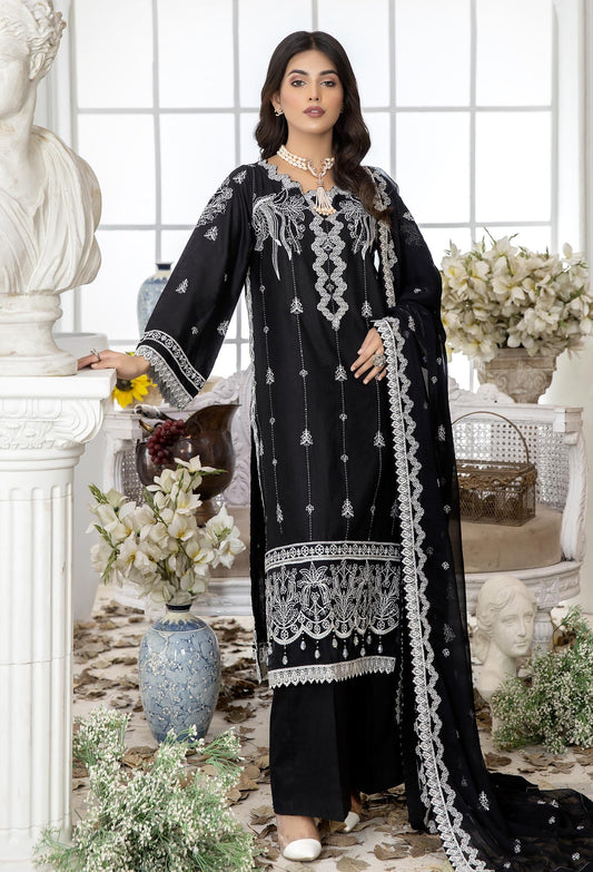 Silver Chalice - Embroidered Unstitched Lawn