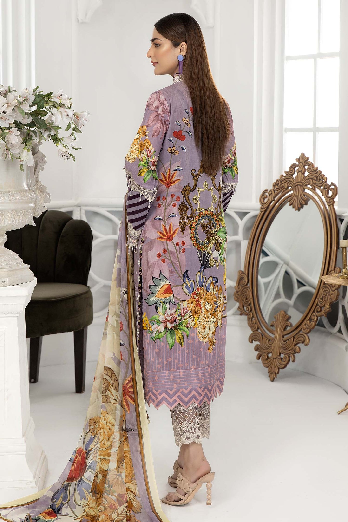 Mountain Mist - Chikankari Lawn 3PC