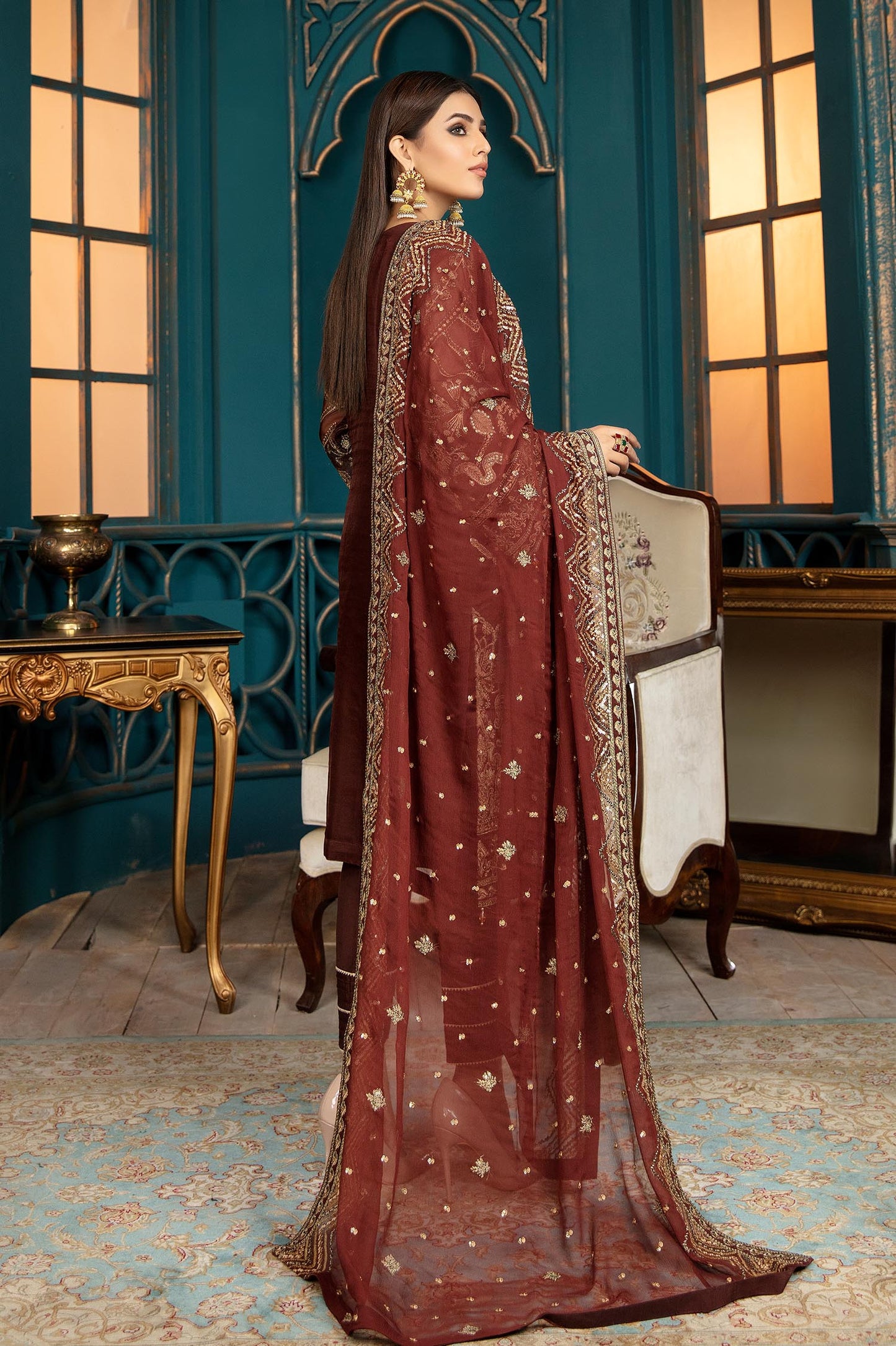 Cinnamon - Luxury Pret 4PC