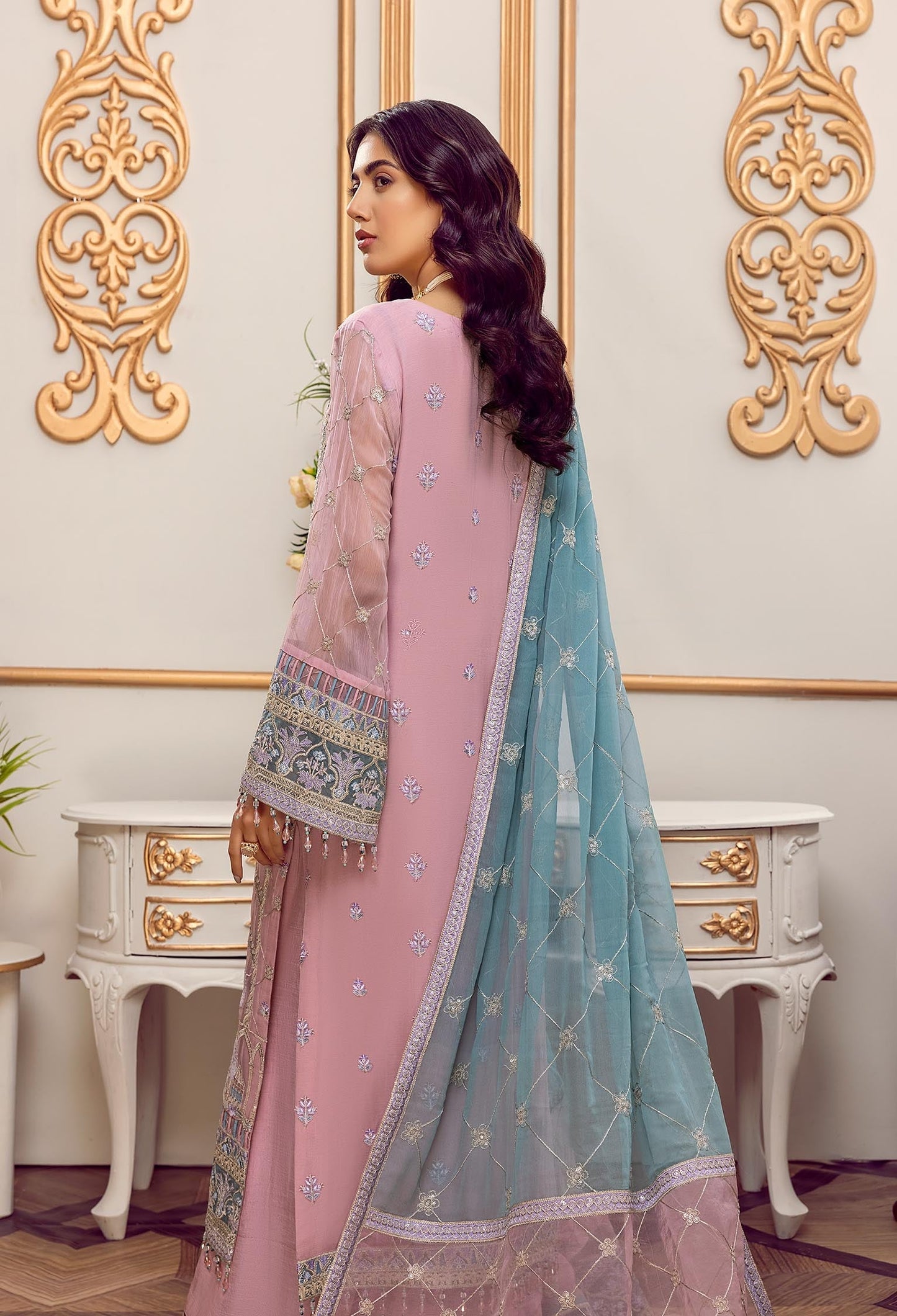 Fuscia Carnation Stitched