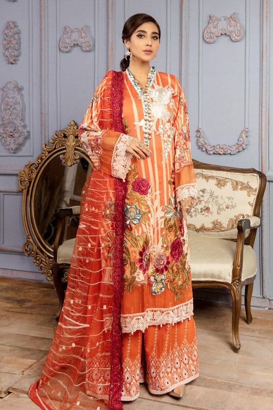 Cerise - Digital Printed & Schiffli Embroidered Lawn 3PC