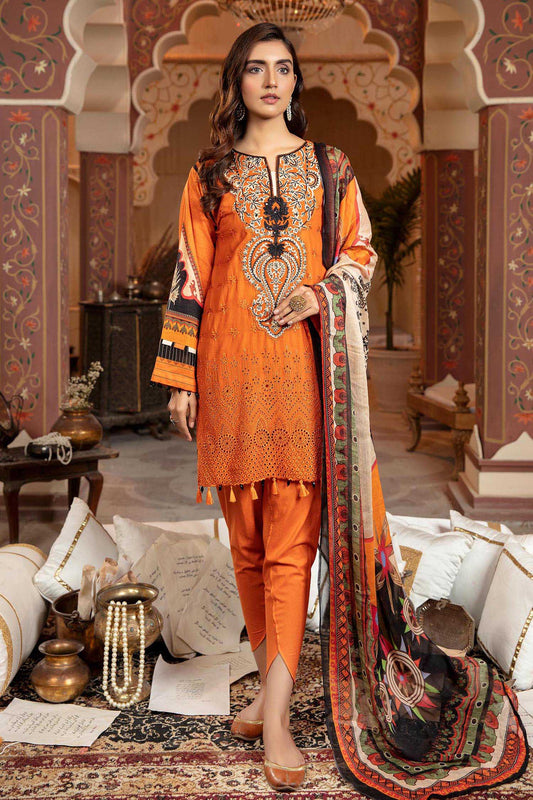 Lantern - Schiffli Embroidered Lawn 3PC