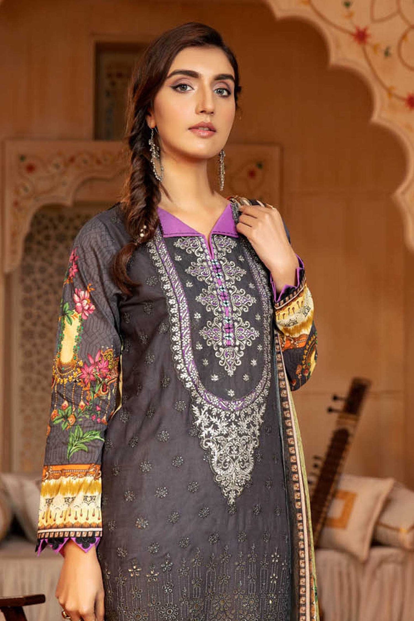 Fairy Trod - Schiffli Embroidered Lawn 3PC