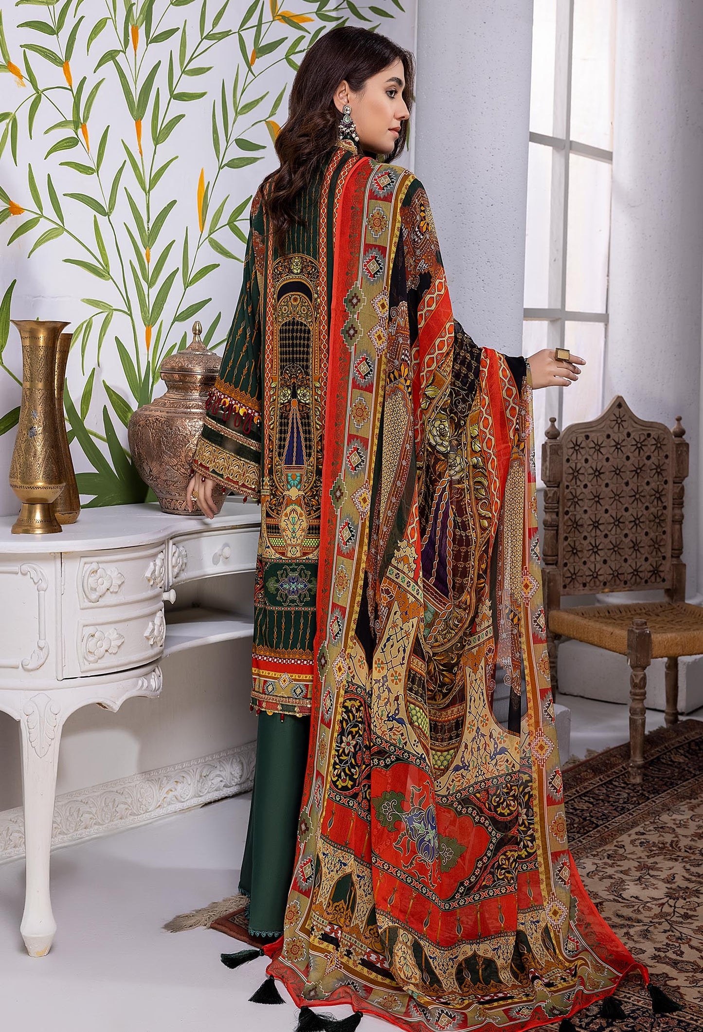 Green Field - Embroidered Chikankari Lawn 3PC