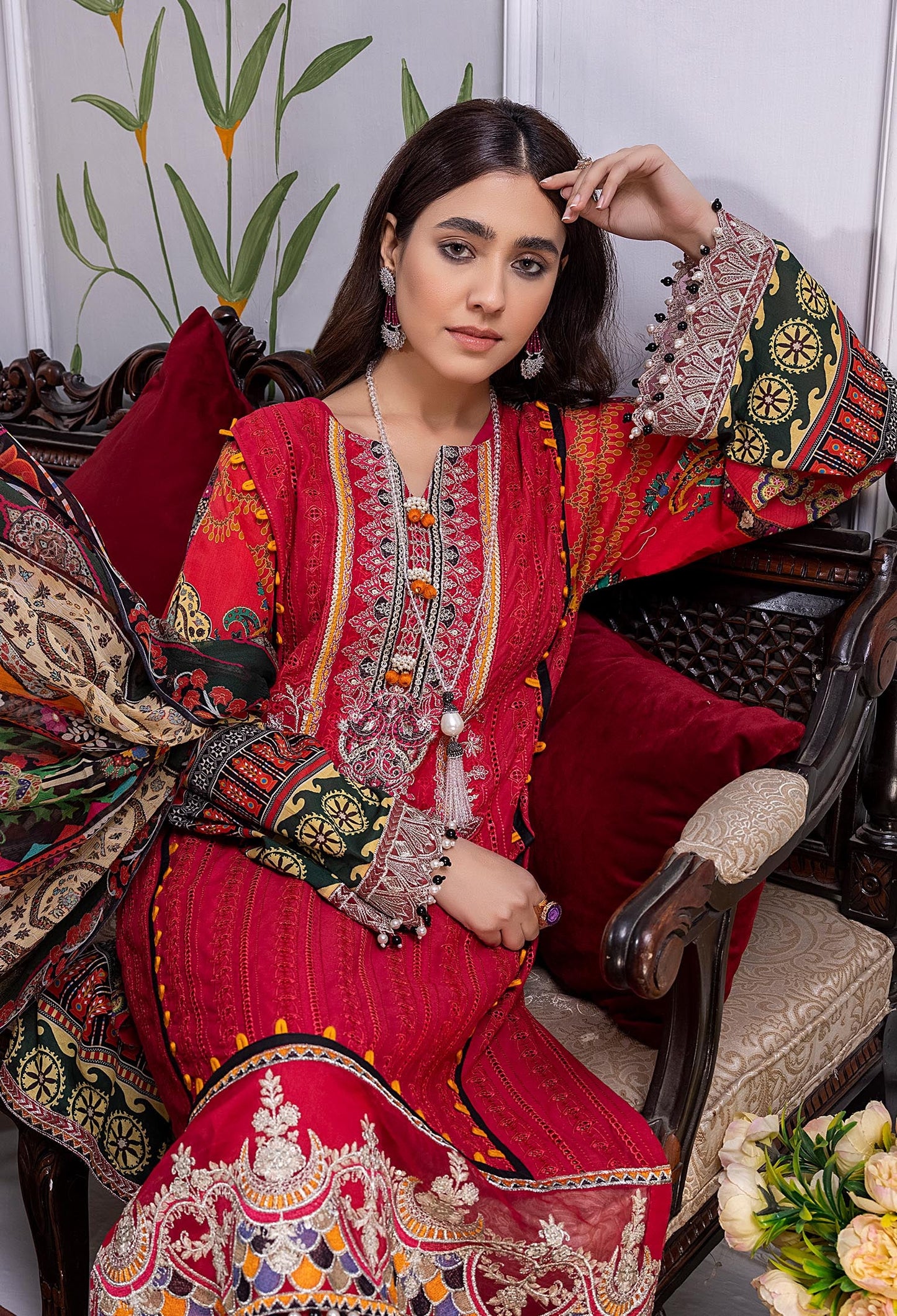 Glory Rose - Embroidered Chikankari Lawn 3PC