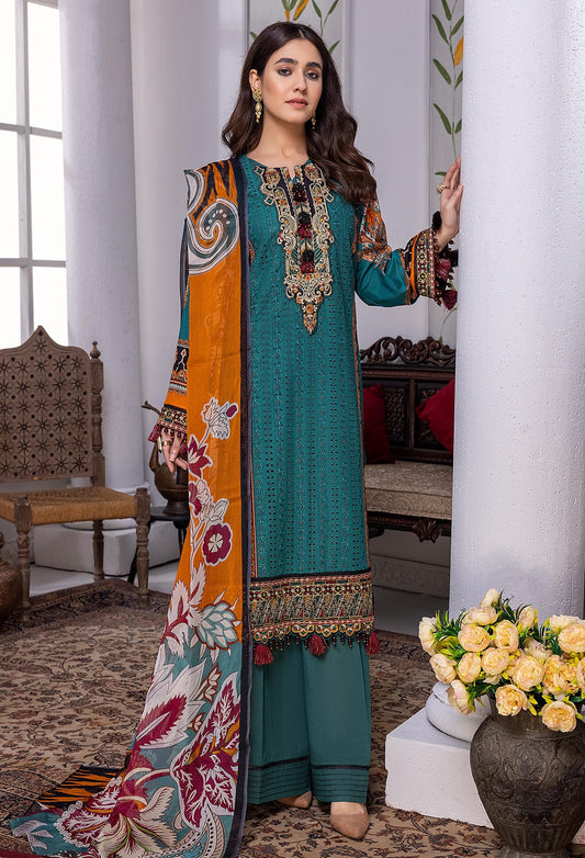 Deplin - Embroidered Chikankari Lawn 3PC