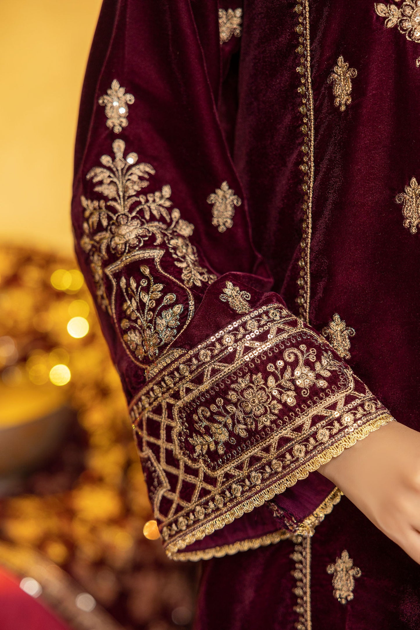 Opulence - Embroidered Velvet Stitched 2PC