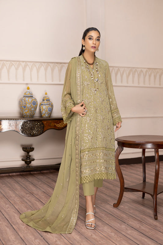 Greesy - Embroidered Chiffon Pret 3PC