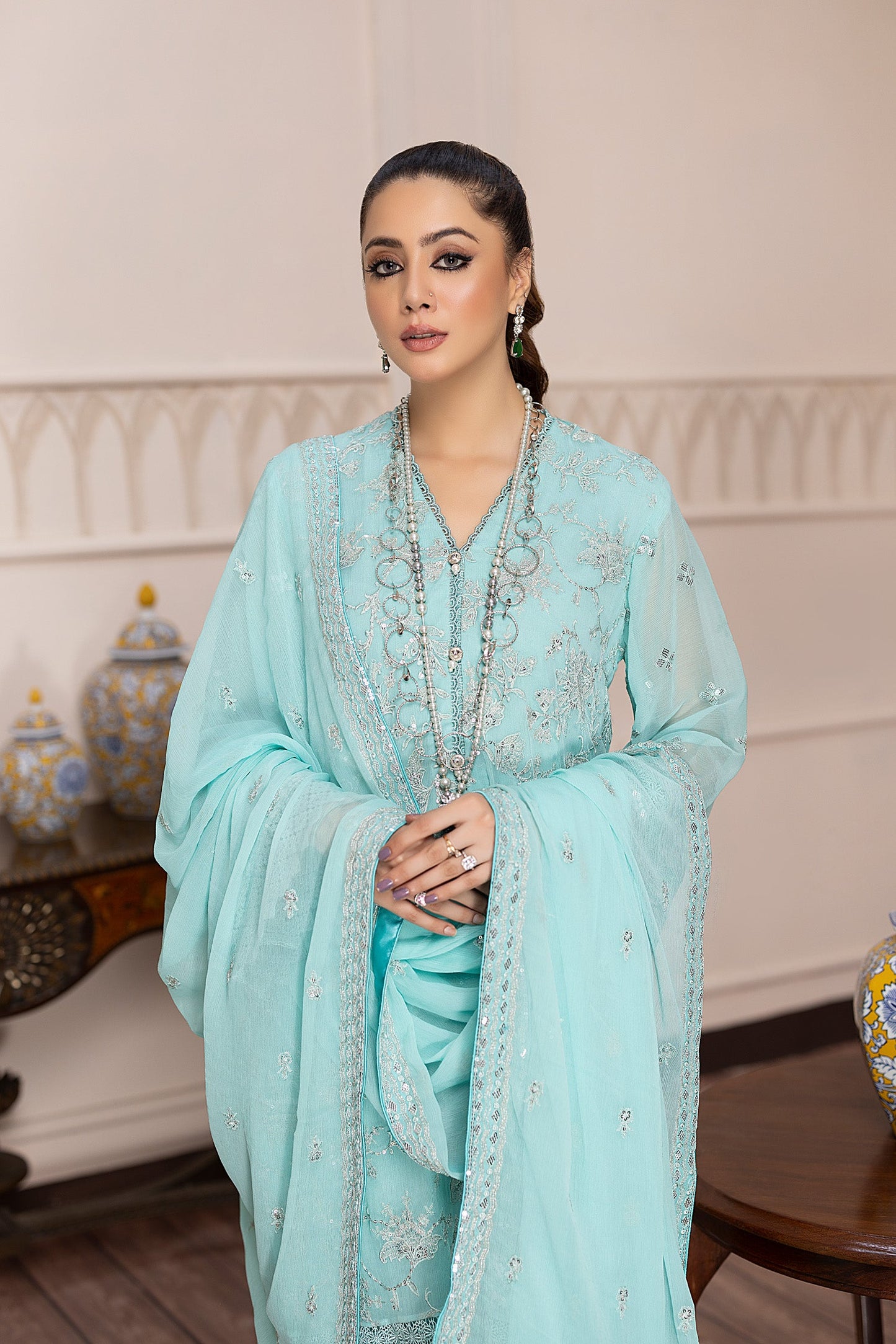 Lious - Embroidered Chiffon Pret 3PC
