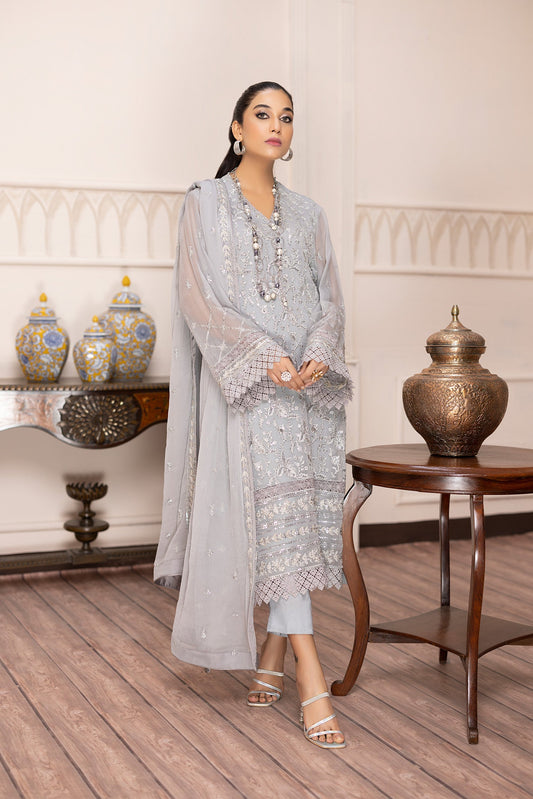 Brunia - Embroidered Chiffon Pret 3PC
