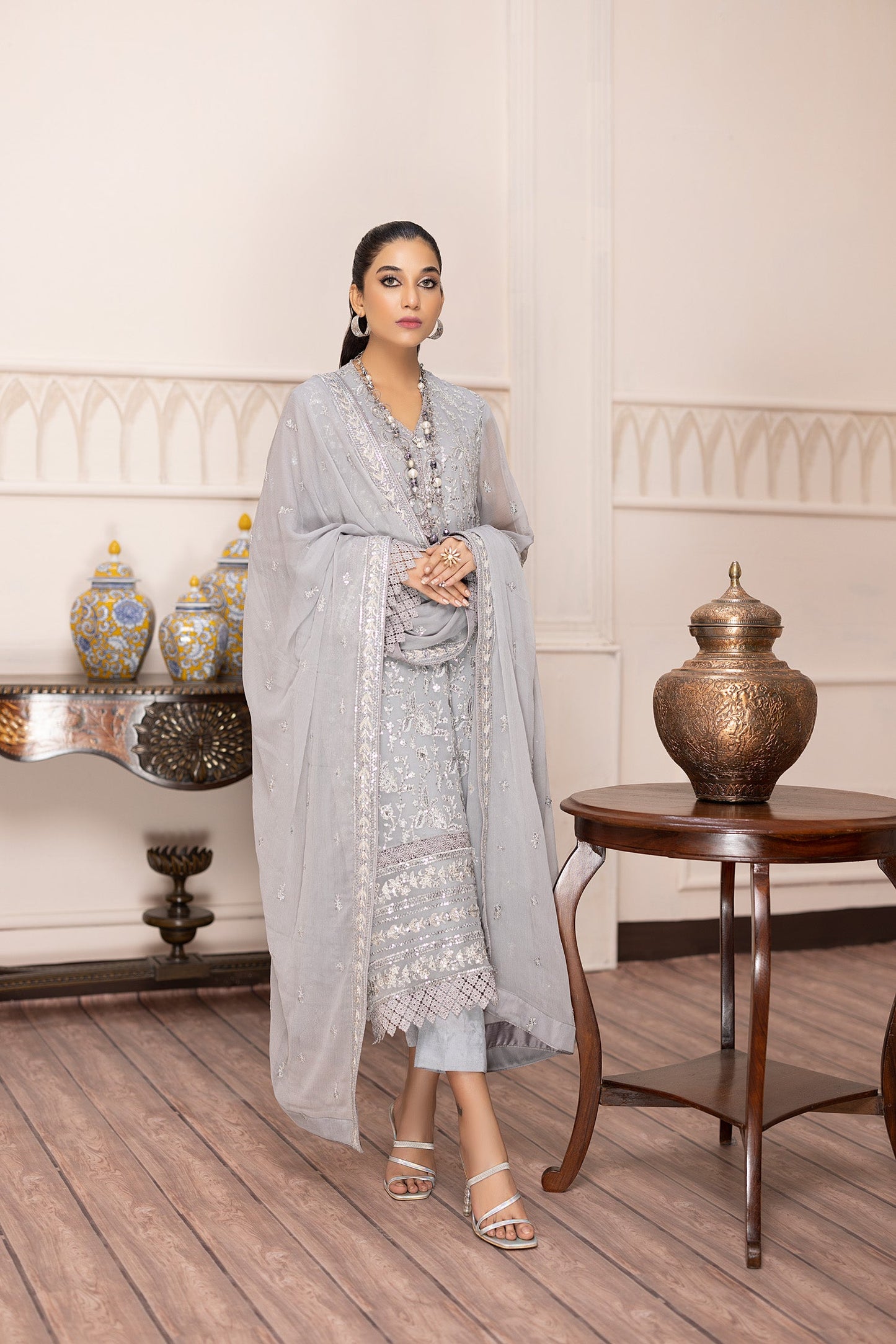 Brunia - Embroidered Chiffon Pret 3PC