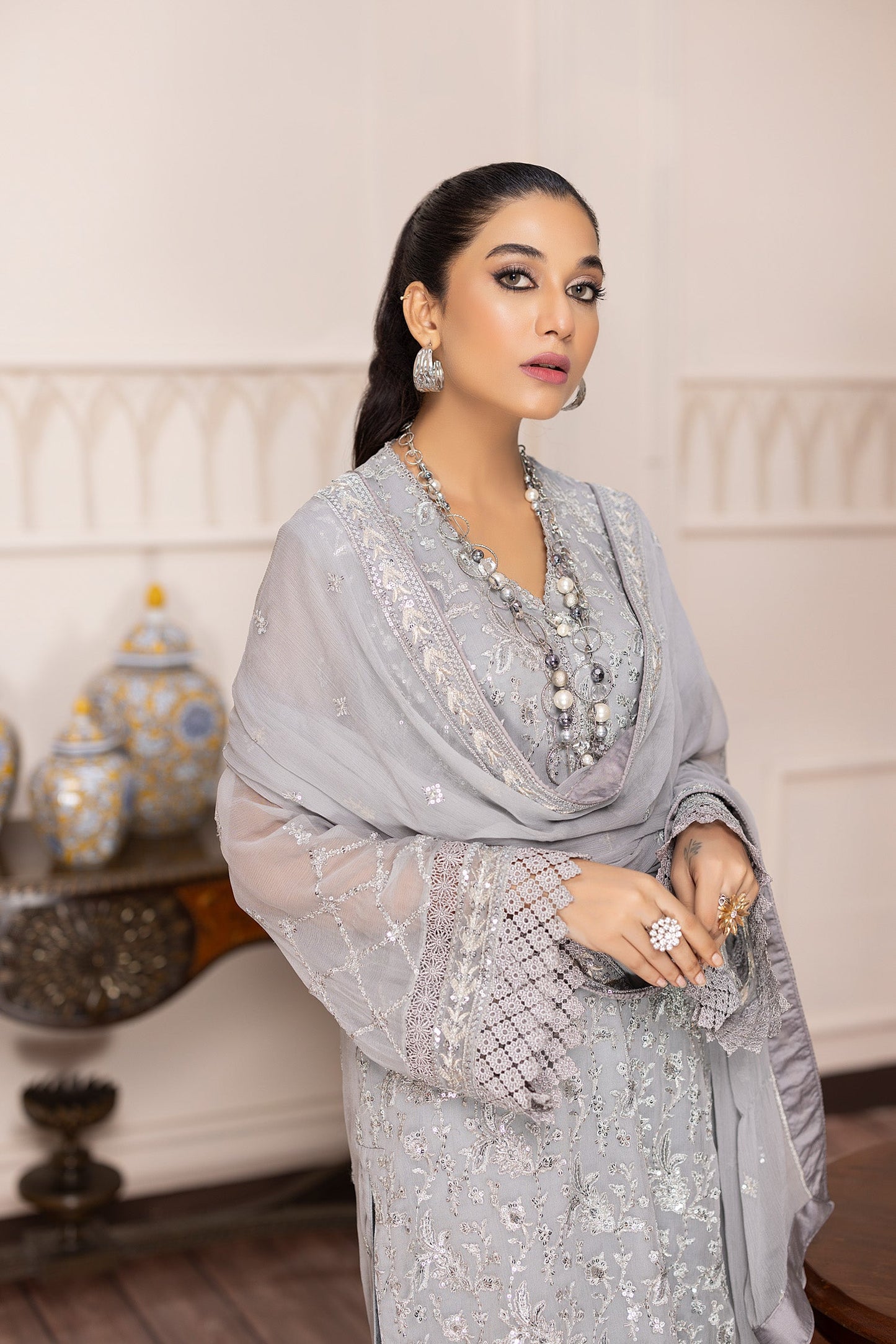 Brunia - Embroidered Chiffon Pret 3PC