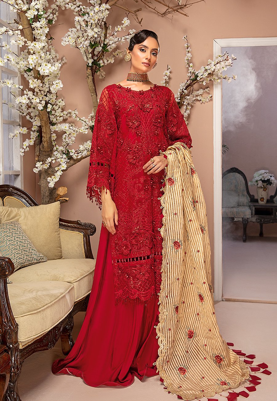 Radical Red Stitched