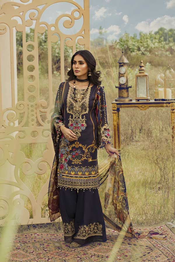 Blue Yond Infinity - Silk Karandi Festive Collection