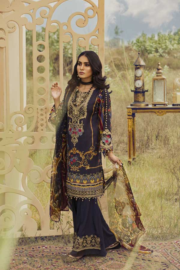 Blue Yond Infinity - Silk Karandi Festive Collection