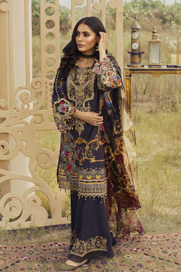 Blue Yond Infinity - Silk Karandi Festive Collection