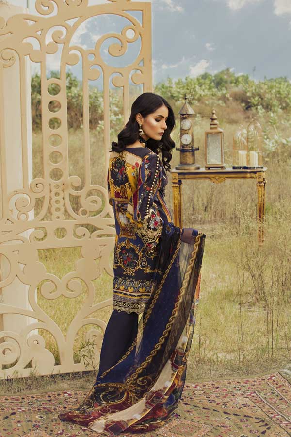 Blue Yond Infinity - Silk Karandi Festive Collection