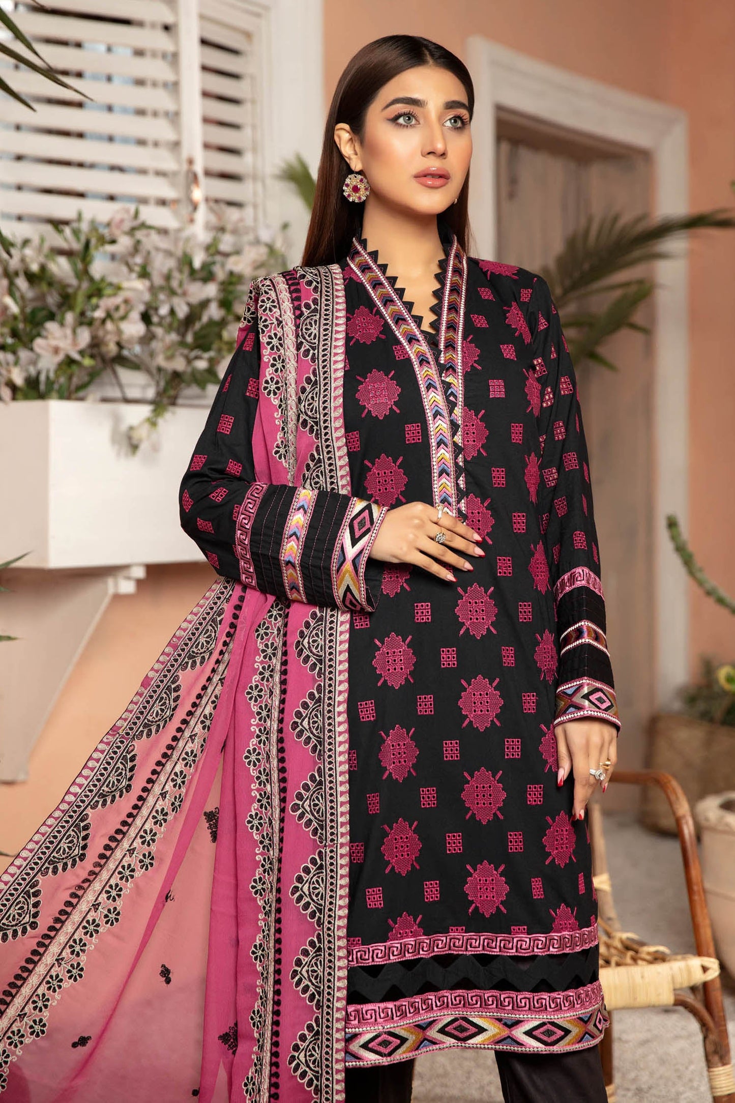 Nero - Embroidered Lawn Stitched 3PC