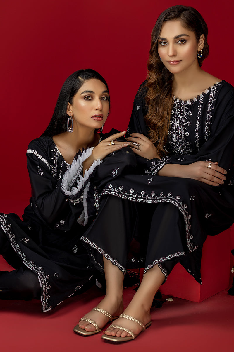 Coleber B - Embroidered Lawn 2PC