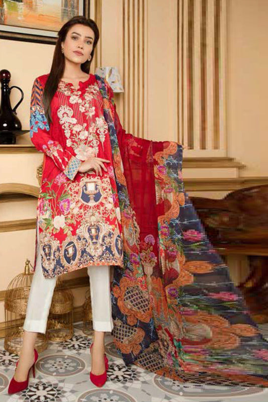 Redim - Digital Printed and Embroidered Linen 3PC