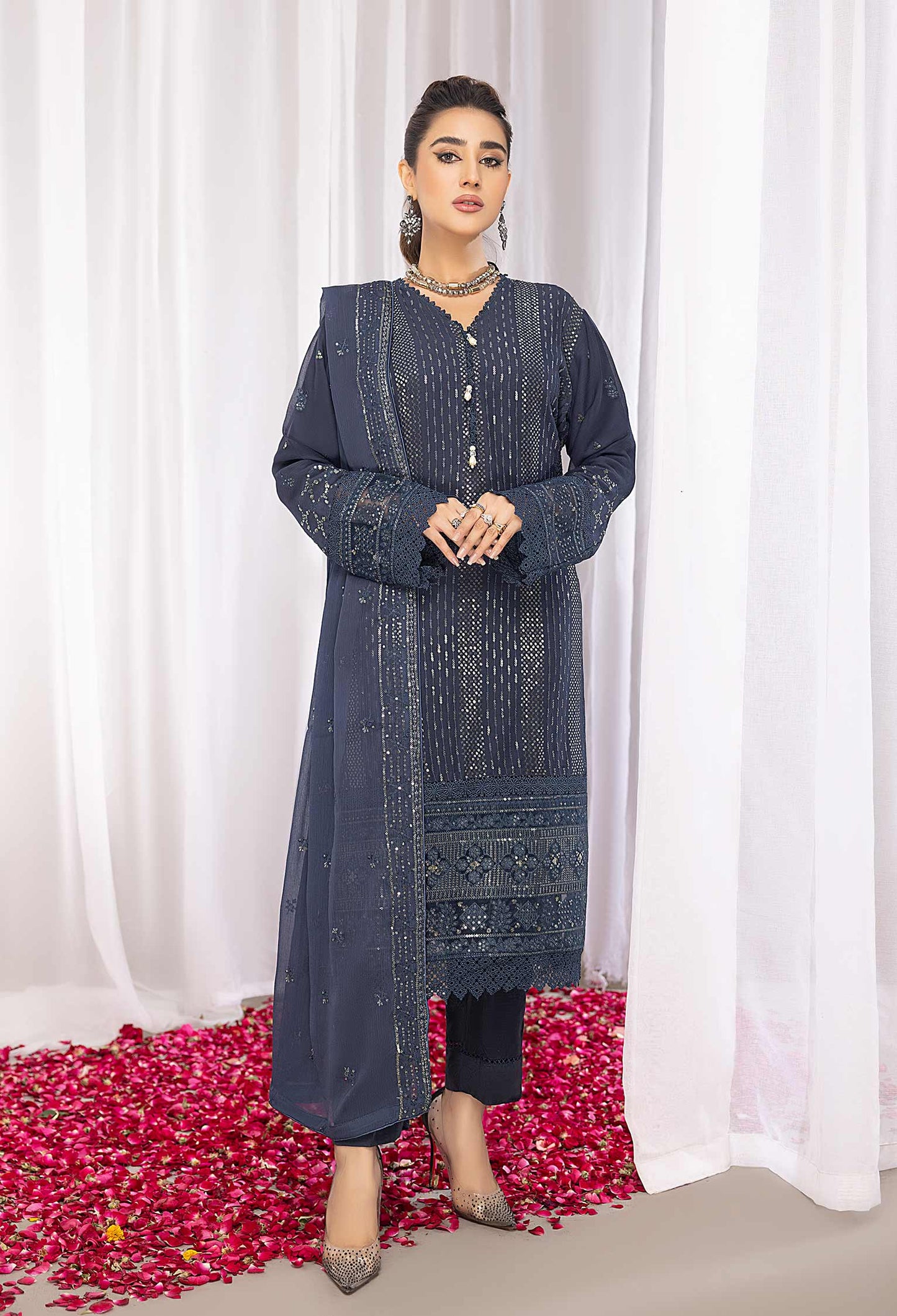 Charmsy - Embroidered Chiffon Pret 3PC