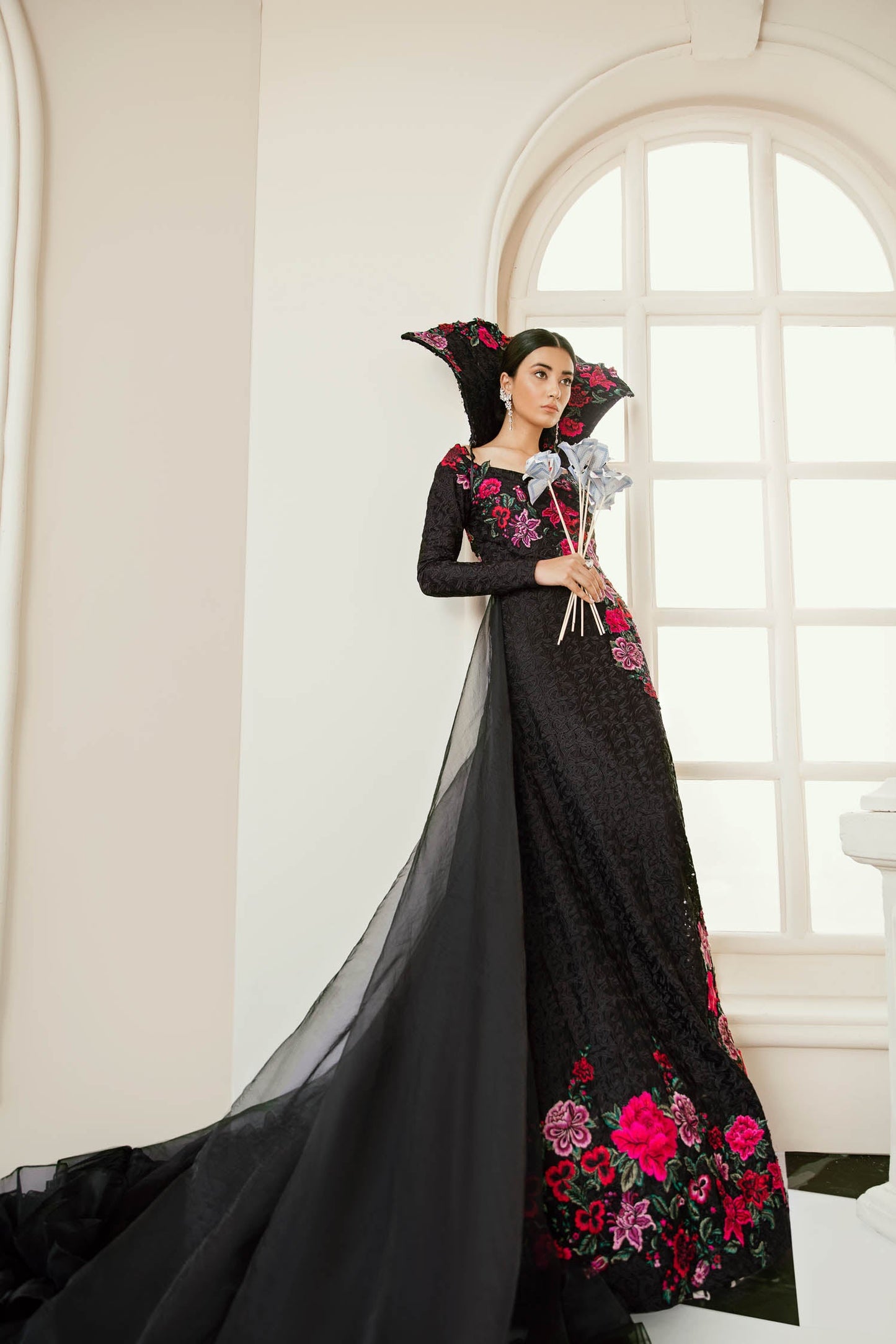 Dalnim - Stitched Organza Maxi