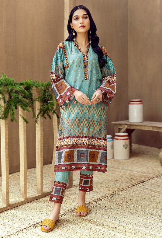 Evening Glance - Lawn 2PC Pret