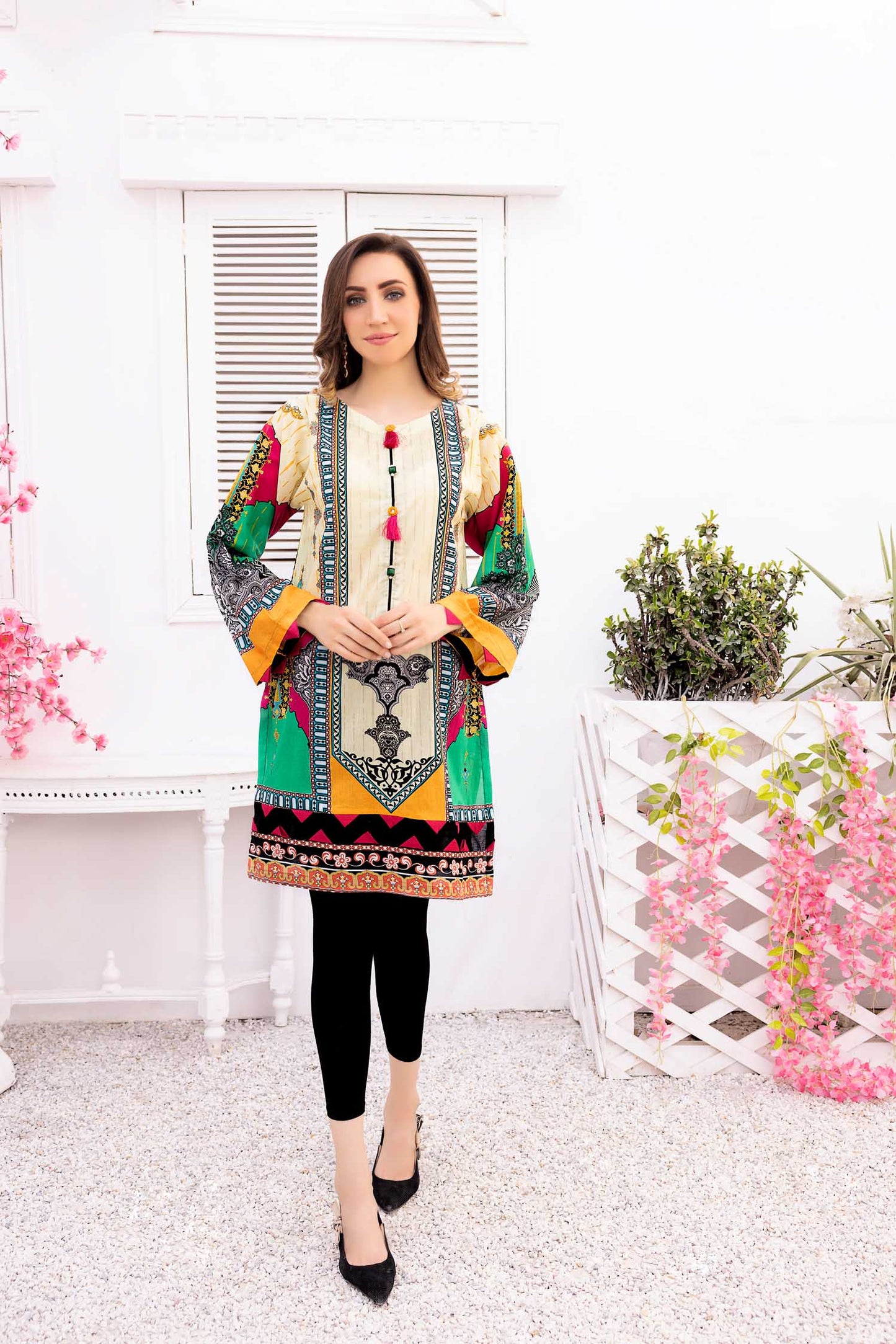 Cilder - Digital Printed Stitched Lawn Kurti