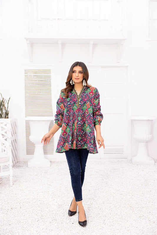 Marlin - Digital Printed Stitched Lawn Kurti