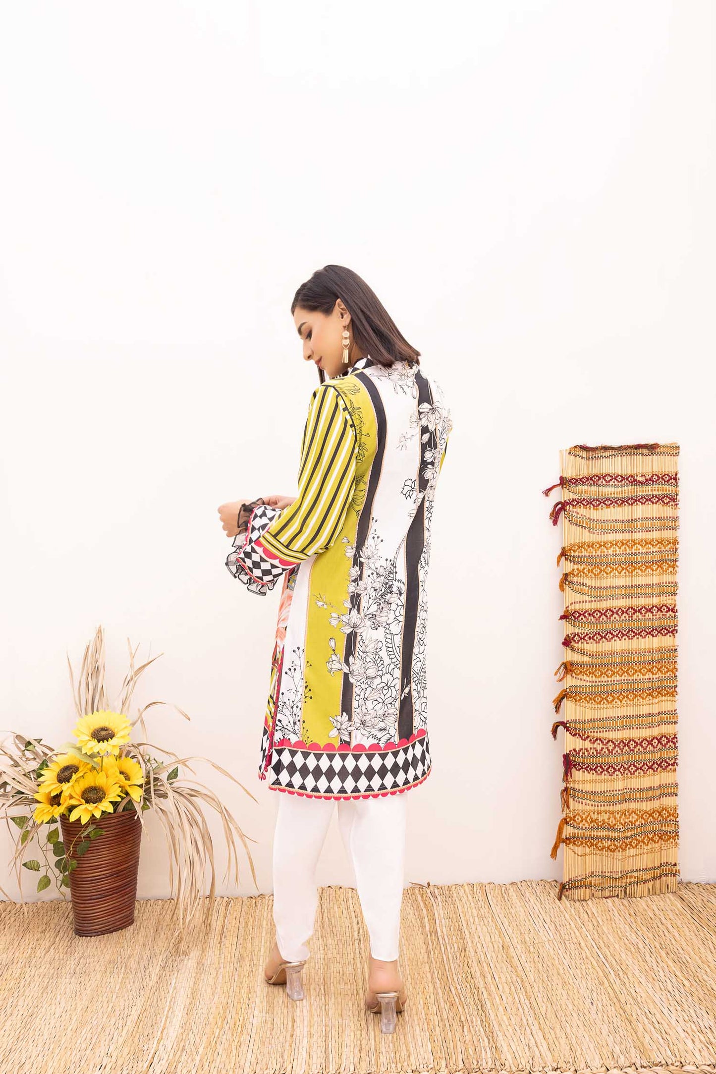 Cran - Digital Printed Stitched Lawn Kurti