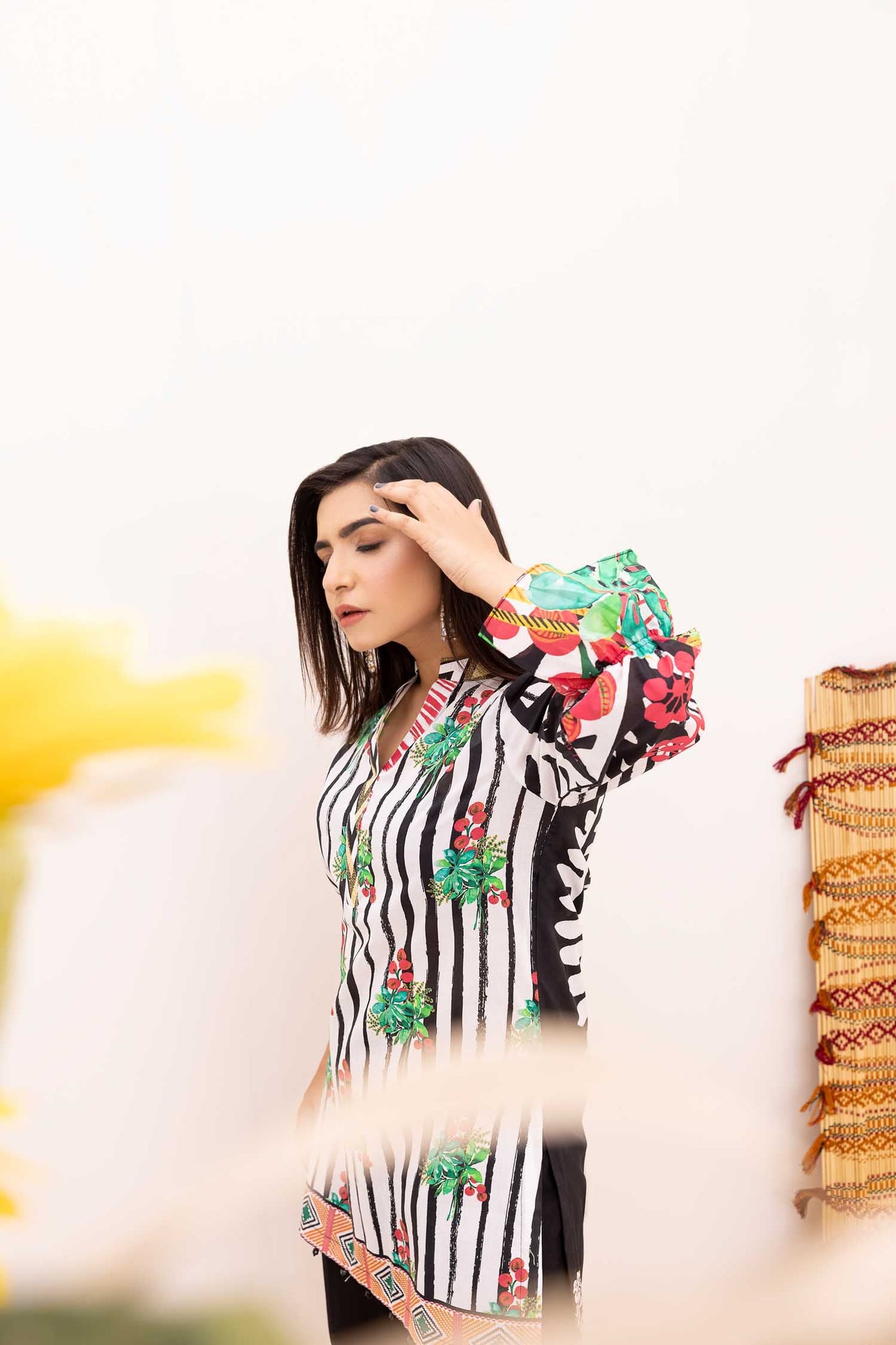 Charm Fill - Digital Printed Stitched Lawn Kurti