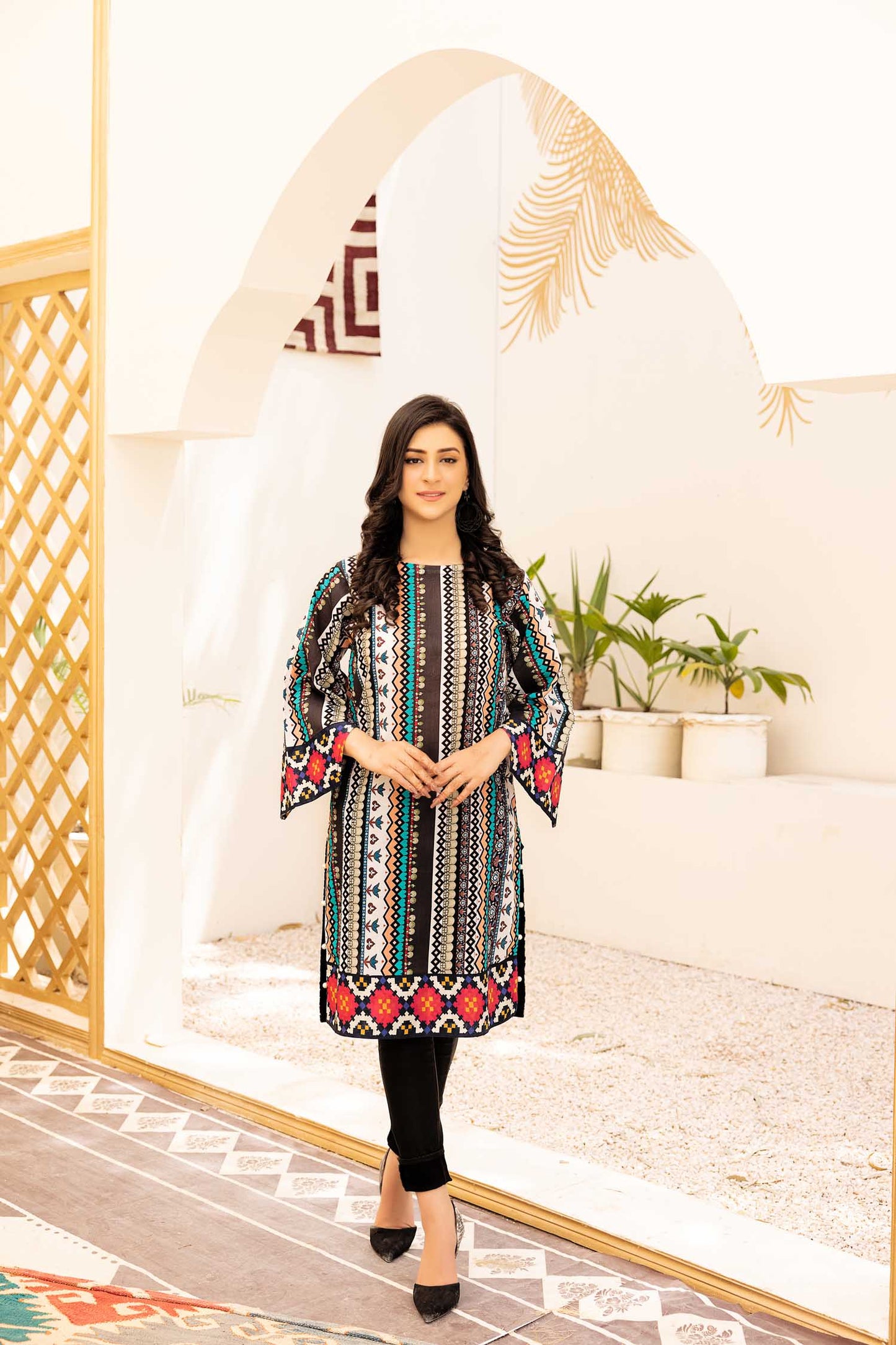 Lupt - Digital Printed Stitched Lawn Kurti