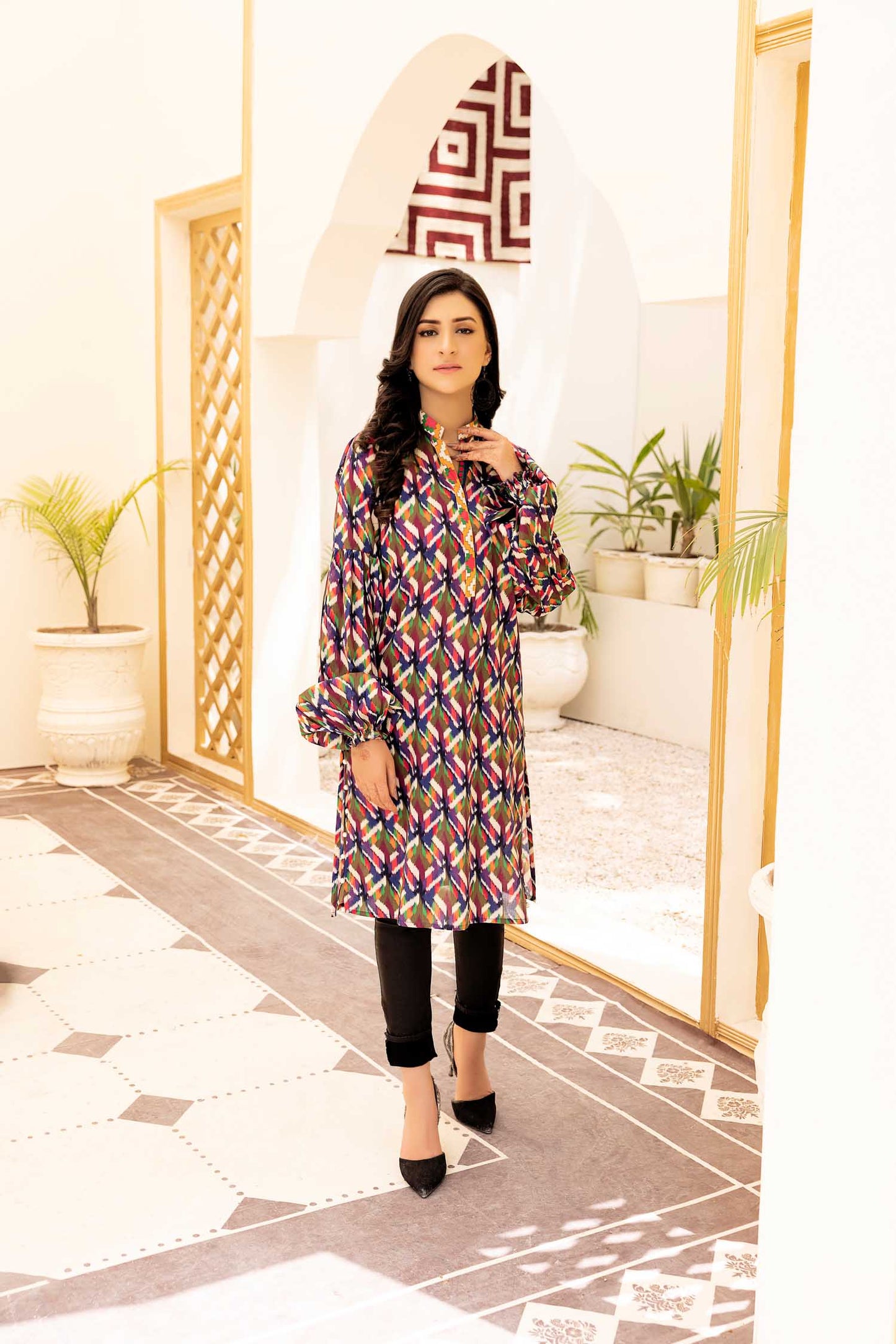 Cetic - Digital Printed Stitched Lawn Kurti