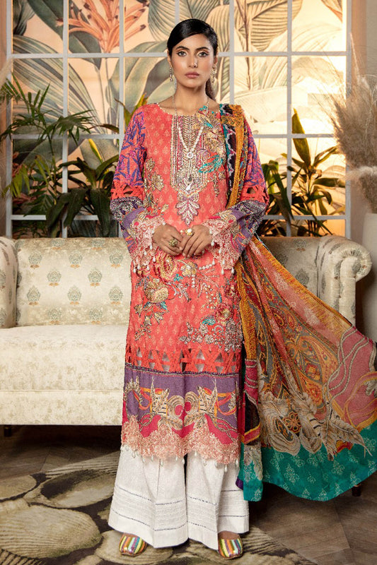 Peachy Slush - Exclusive Embroidered Lawn 3PC
