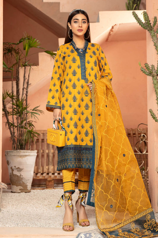 Supernova - Embroidered Lawn Stitched 3PC