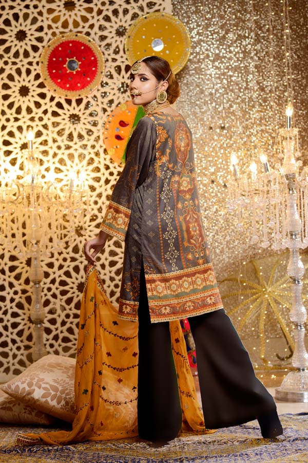 Danburite - Digital Embroidered Mesuri Lawn Unstitch (3 Piece)