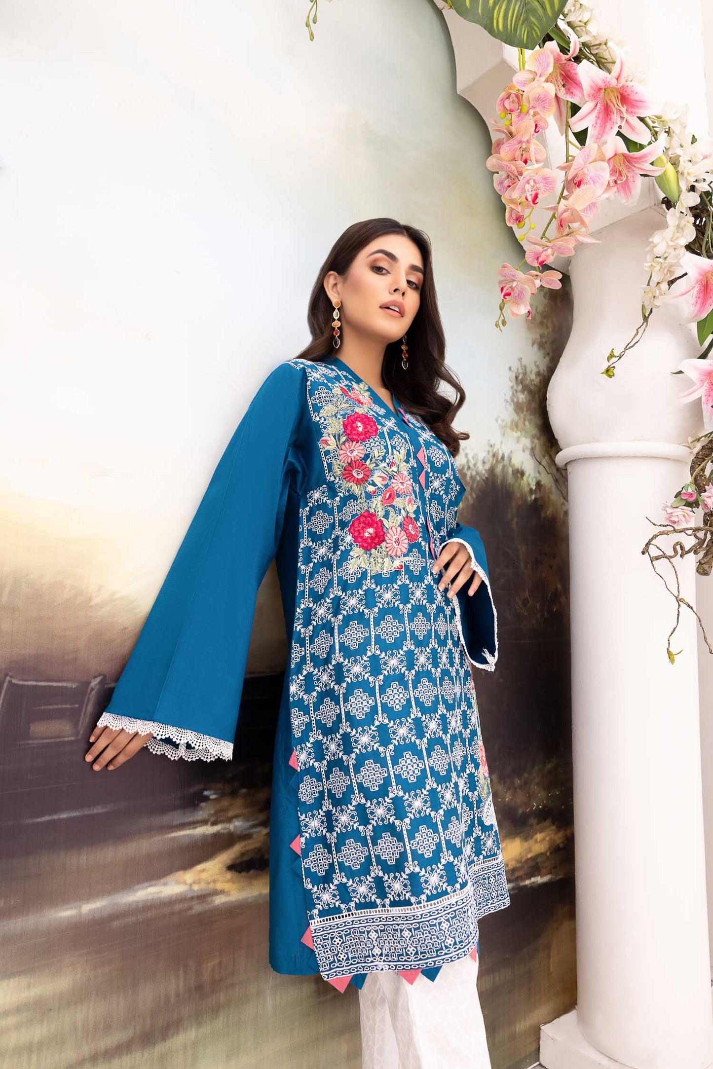 Enchanting - Embroidered Schiflli Lawn Stitched